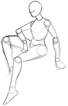 Drawing base in sitting posture